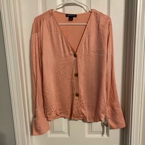 Something Navy Pink Gem Blouse
